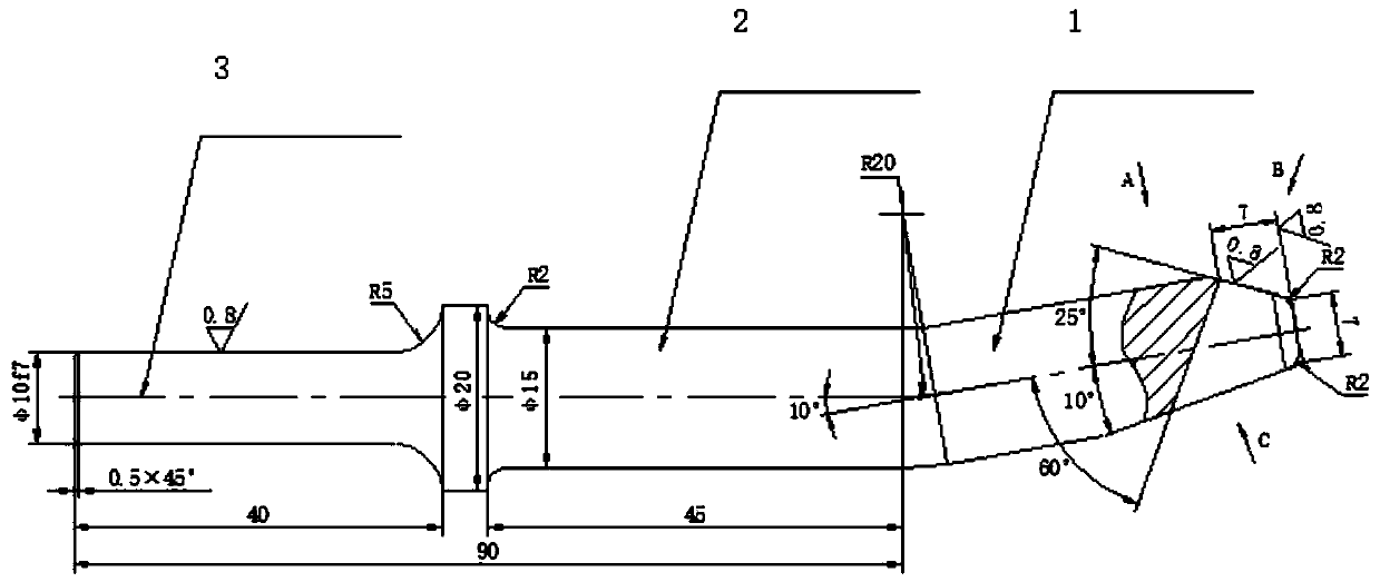 A tool for removing rivet heads and upset heads