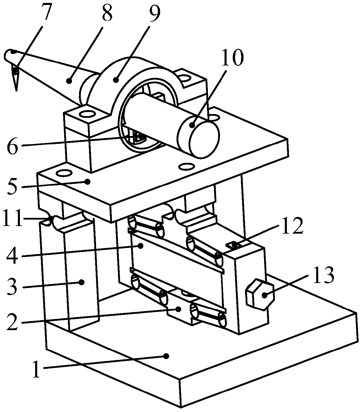 Piezo-actuated wire bonding setup