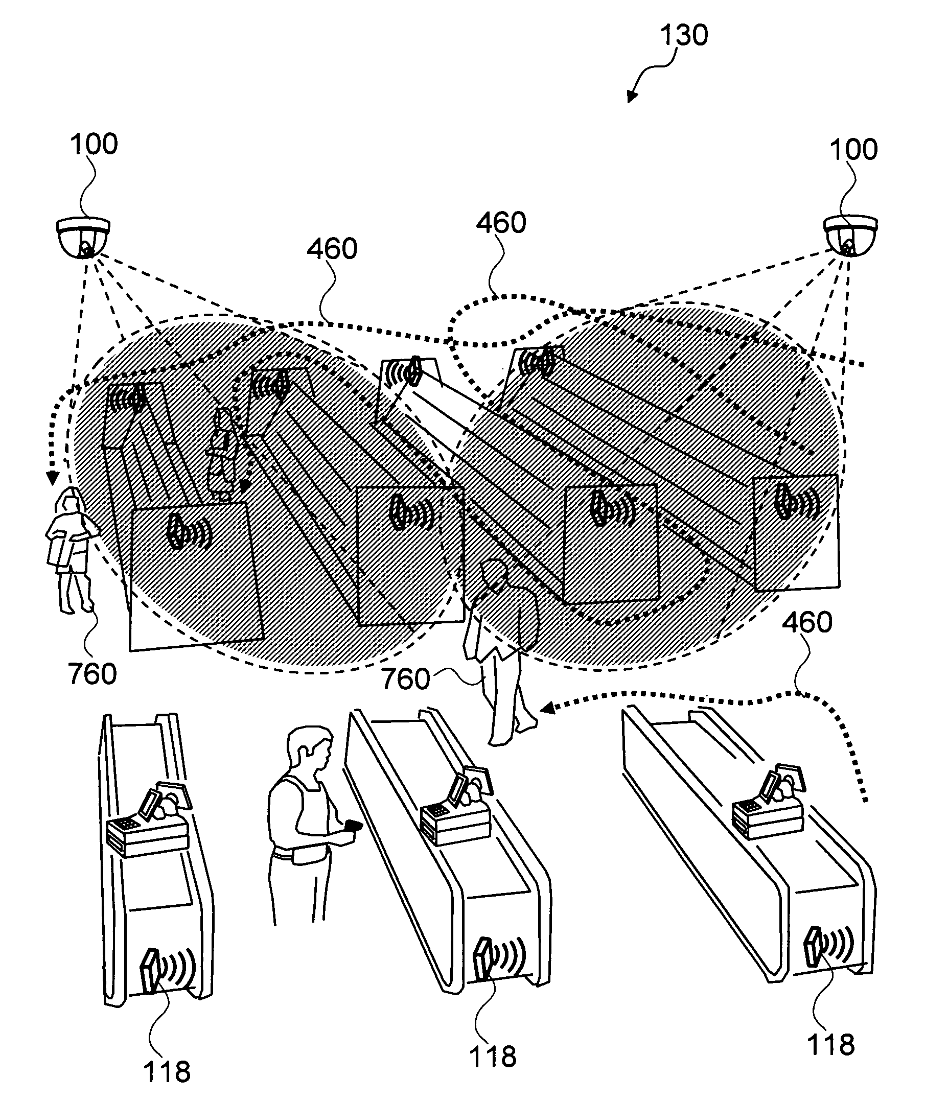 Method and system for analyzing shopping behavior in a store by associating RFID data with video-based behavior and segmentation data