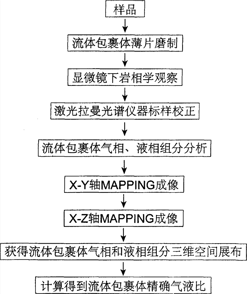 Laser raman Mapping-based method for determining vapor liquid ratio of fluid inclusion