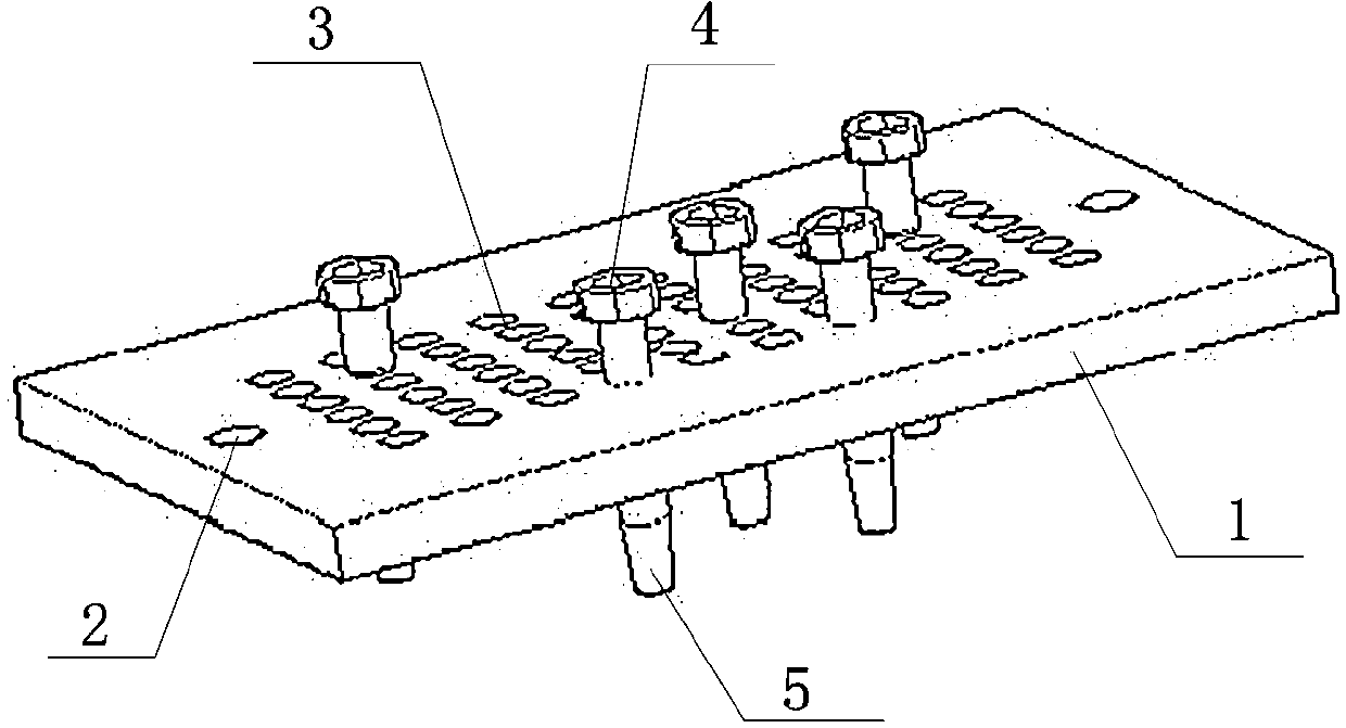 Multi-chip eutectic-bonding pressure dividing device