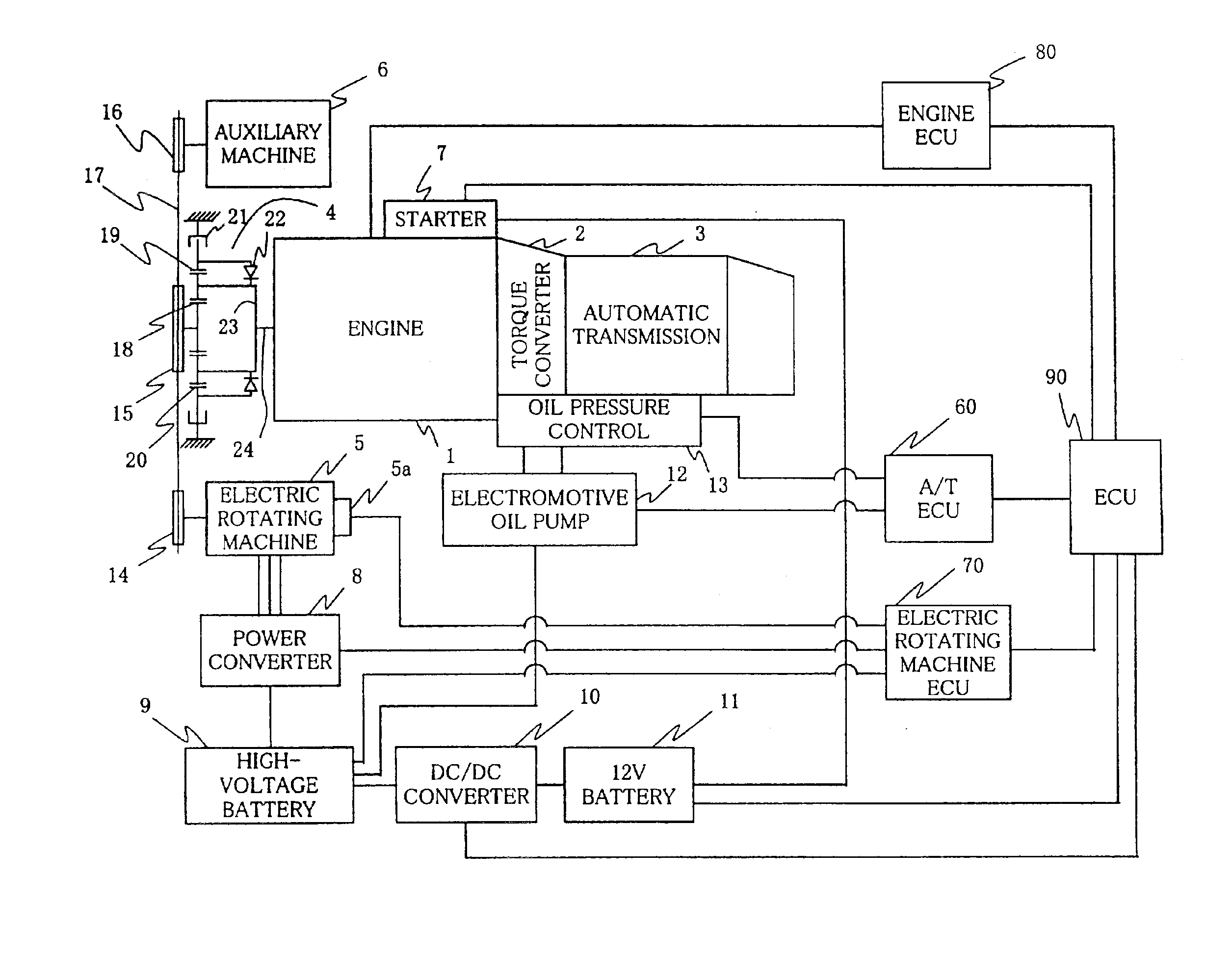 Power transmission control device for vehicle