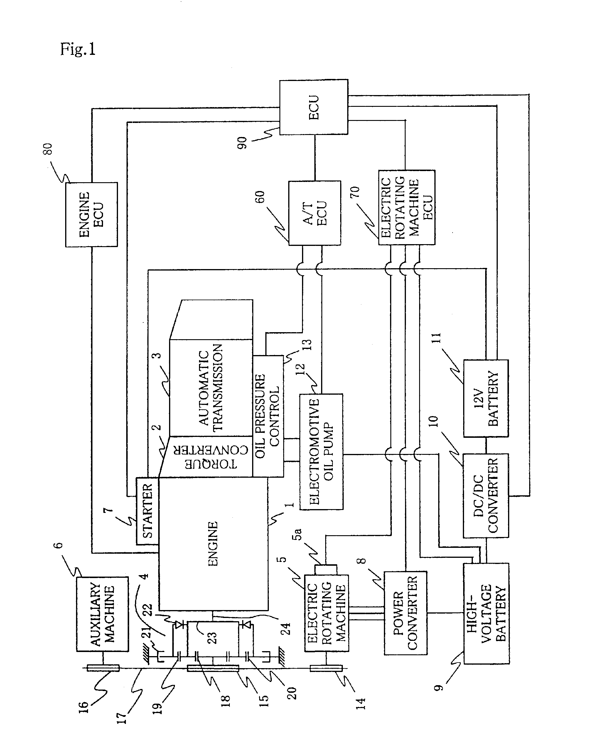 Power transmission control device for vehicle