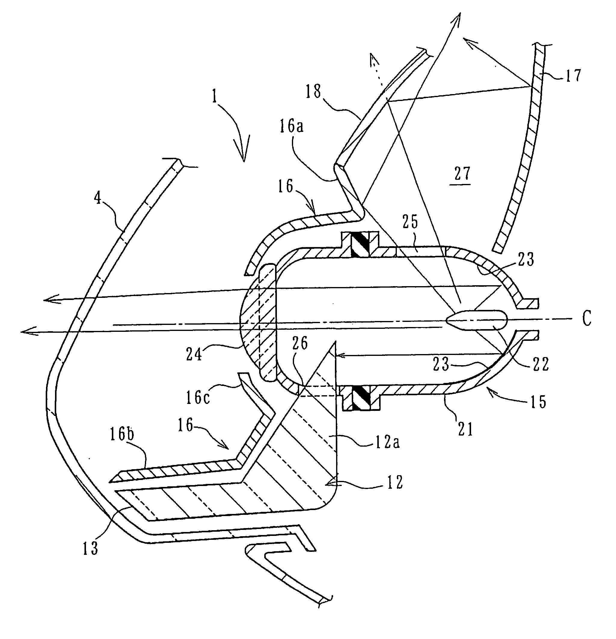 Lighting unit for vehicle