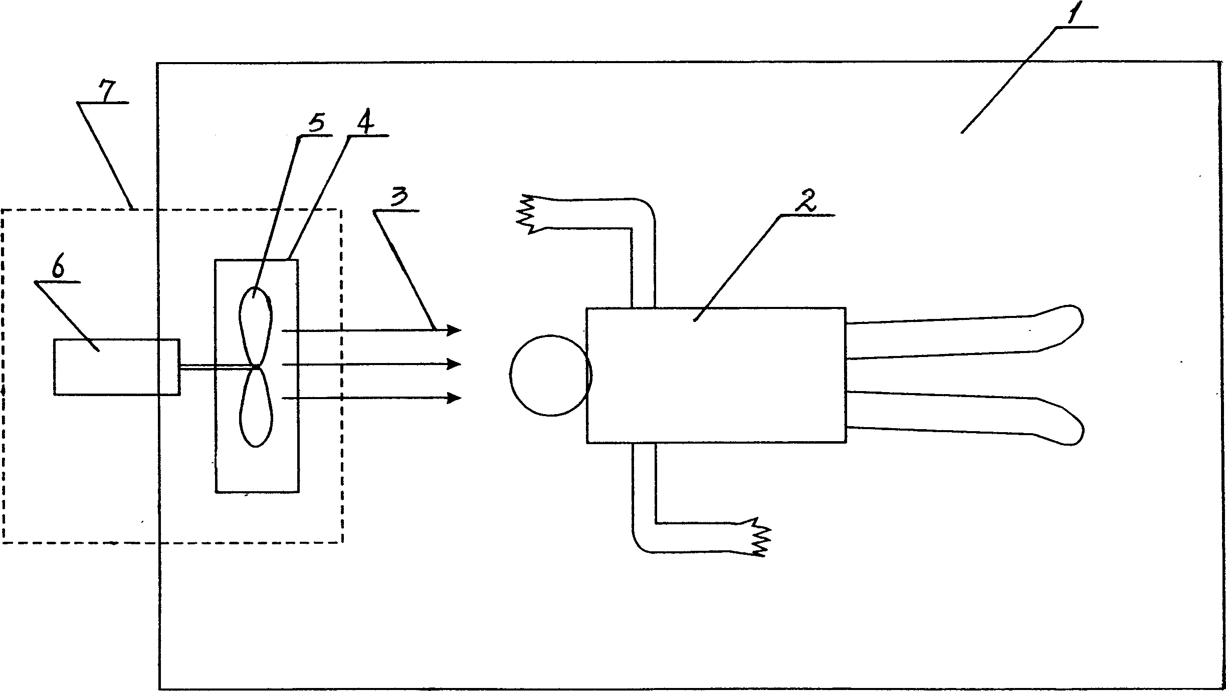 Household swimming method with small occupance