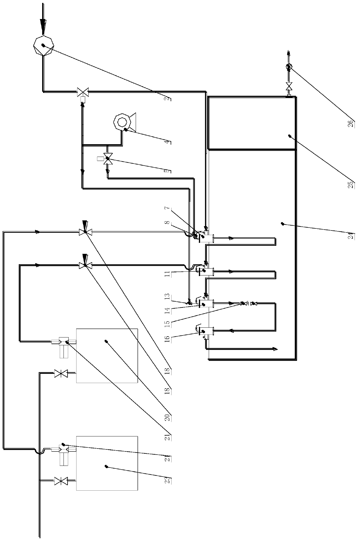 Efficient air floatation device for sewage treatment