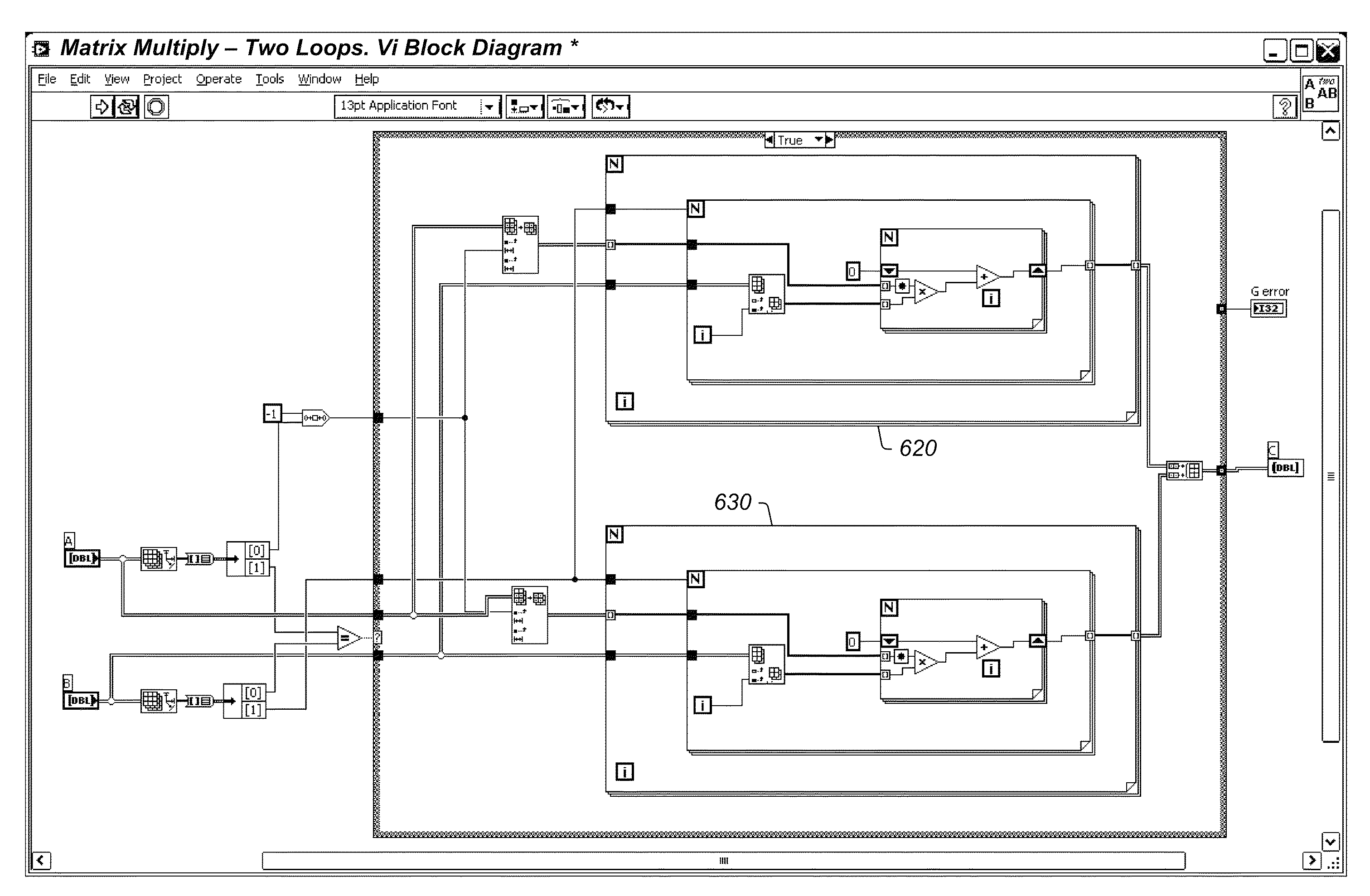 Graphical indicator which specifies parallelization of iterative program code in a graphical data flow program