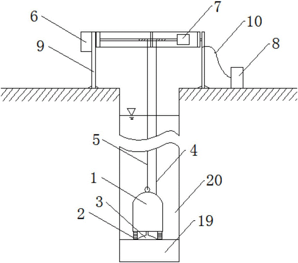 Sediment removal machine for removing sediment at bottom of pile and working method thereof