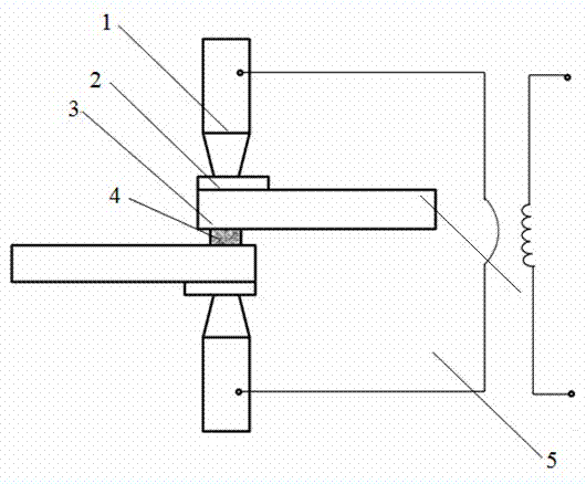 Point welding technique of magnesium alloy filled with reactive powder