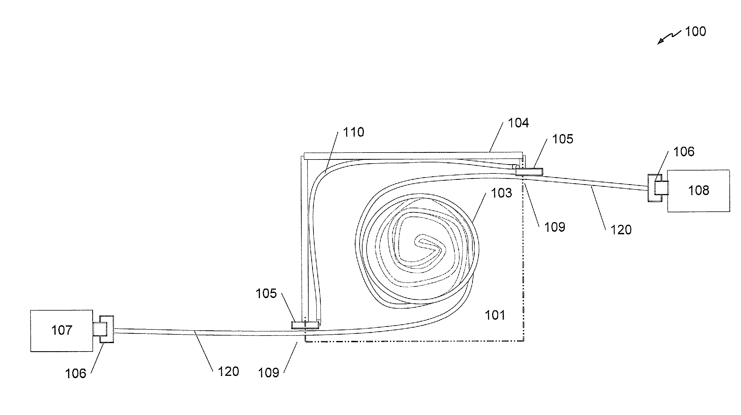 Retractable interconnect device configured to switch between electrical paths