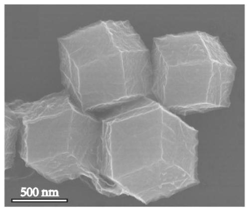 Organic framework derived nitrogen-carbon nano-material as well as preparation method and application thereof