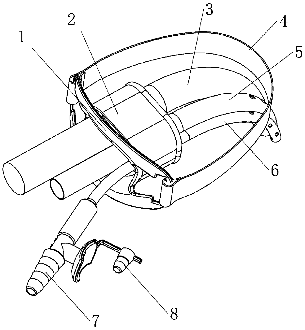 Painless gastroscopy airway management system