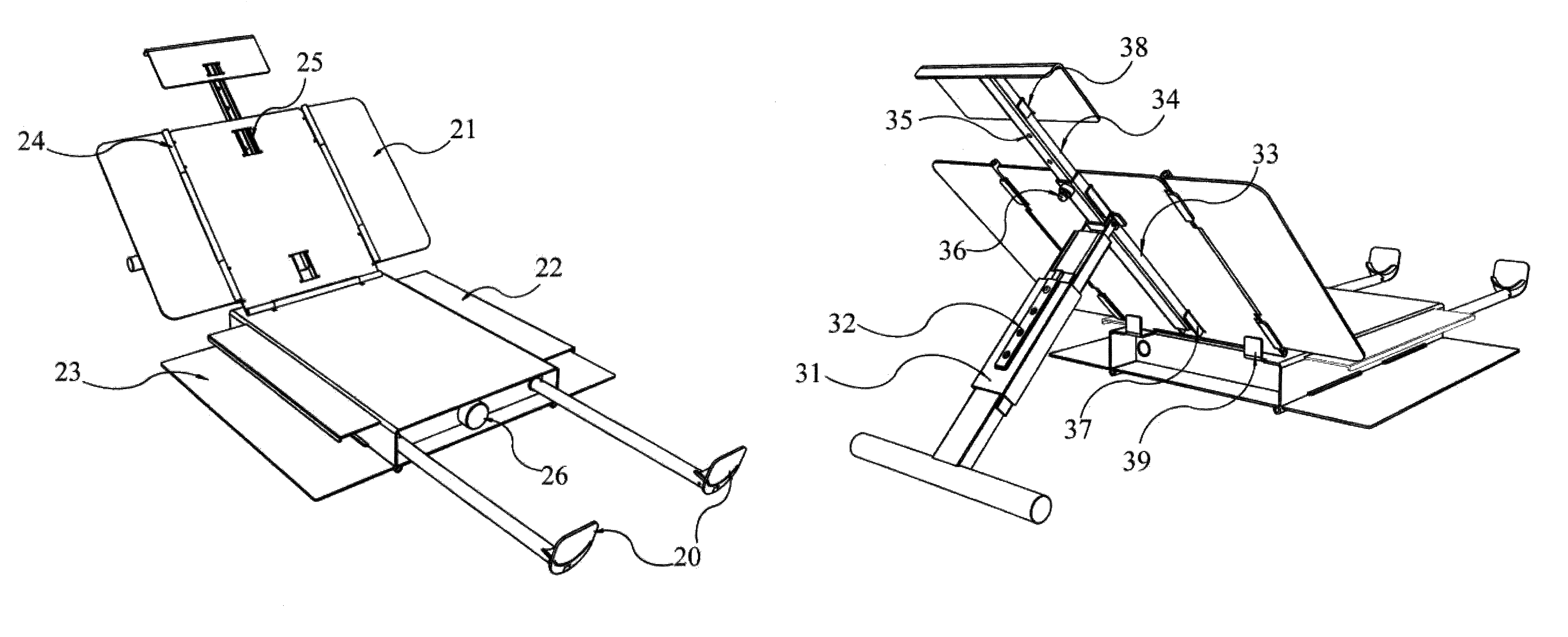 Compact and portable gynecological exam device