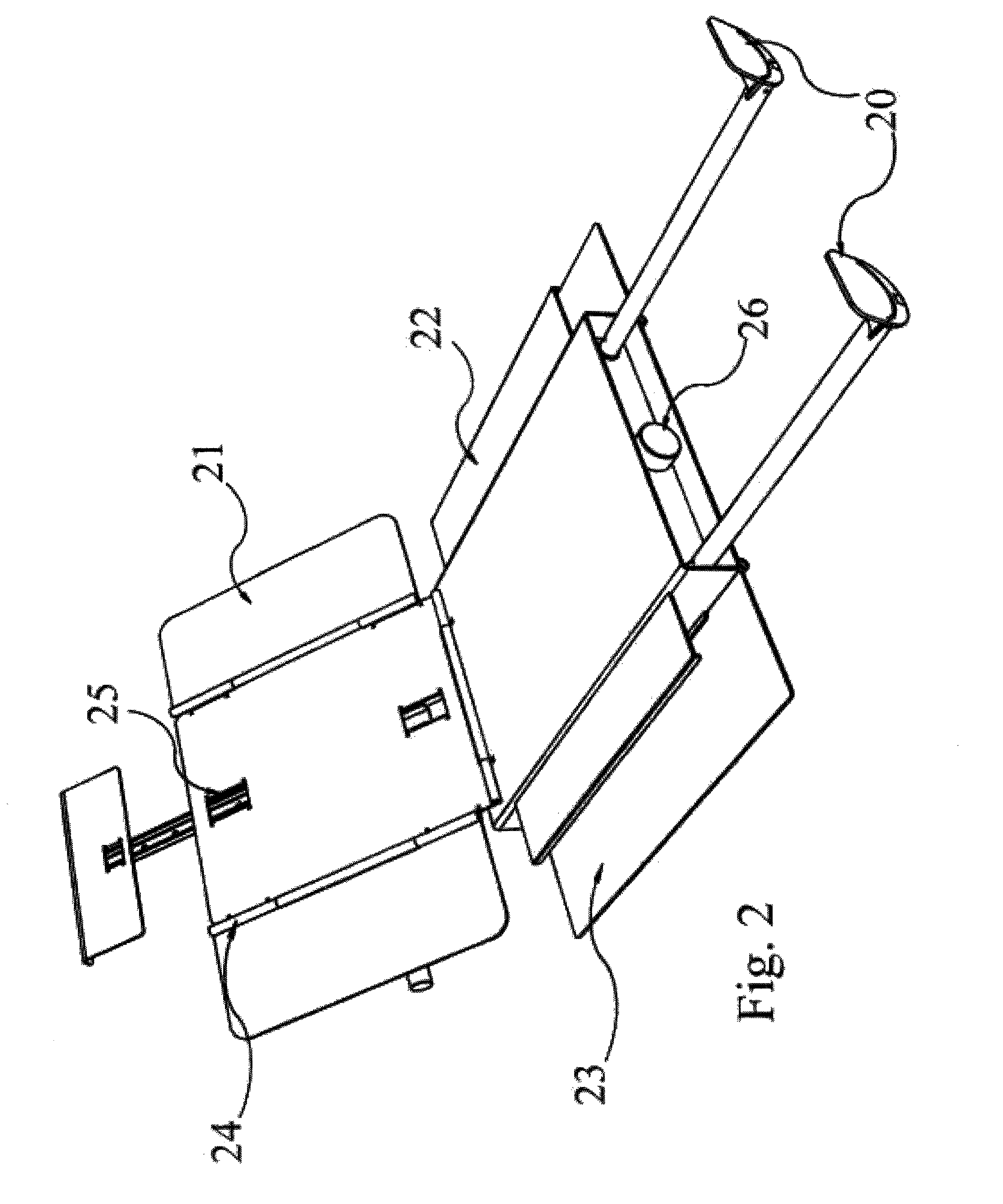 Compact and portable gynecological exam device