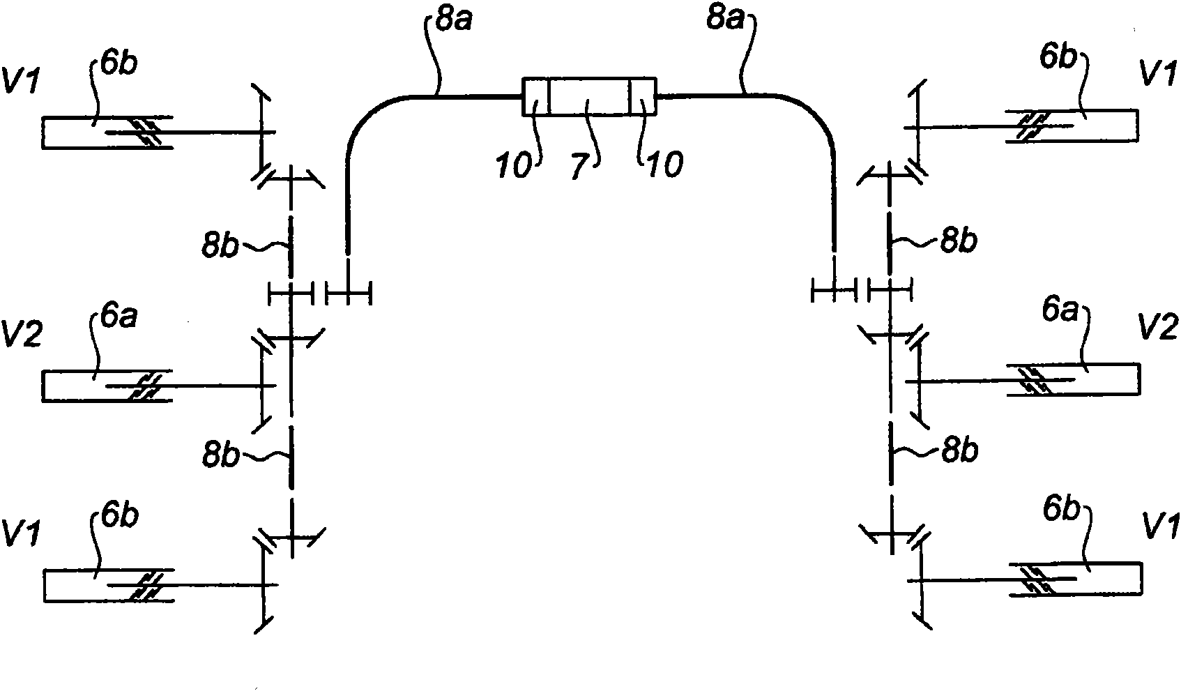 Thrust reverser with a system for braking the actuators