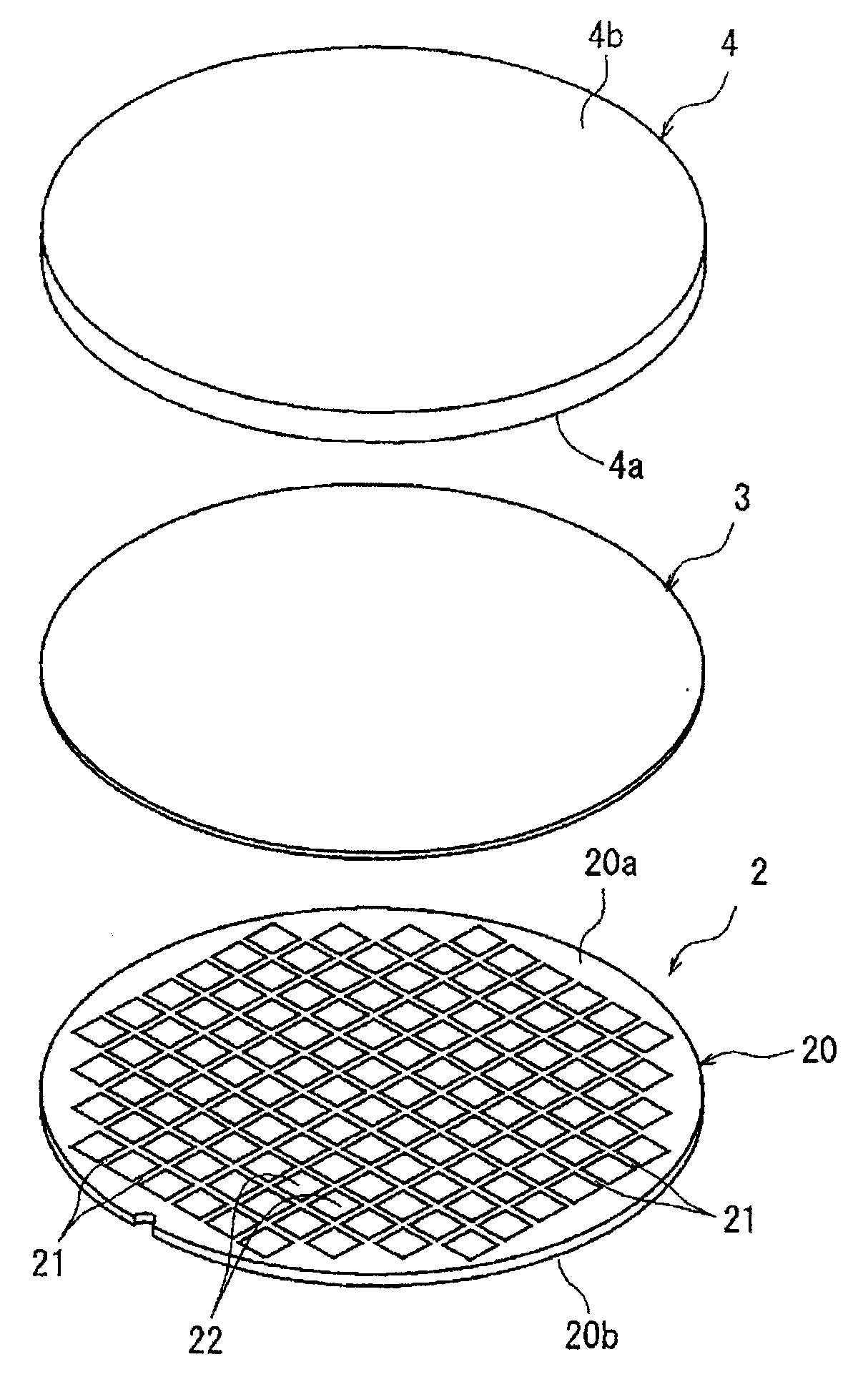 Optical device wafer processing method