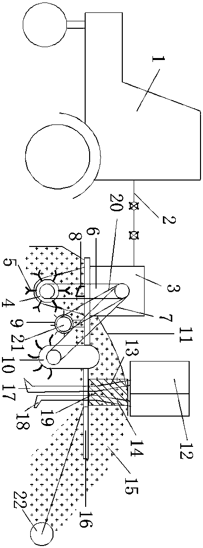 Straw picking and crushing machine Covering compound operation machine after sowing