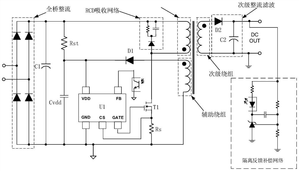 Power conversion system and control chip and power supply control circuit thereof