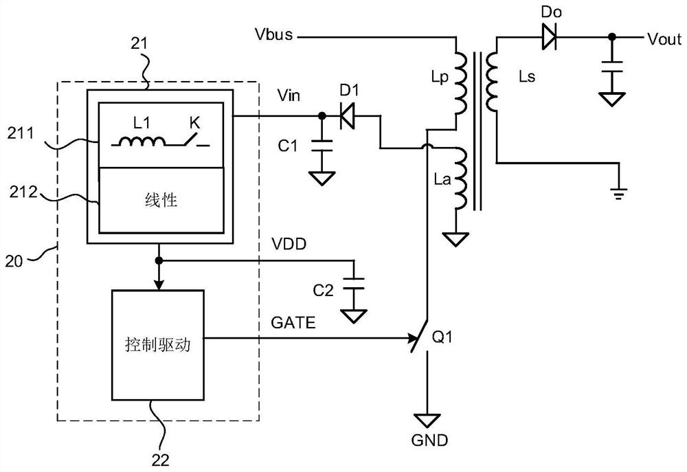 Power conversion system and control chip and power supply control circuit thereof