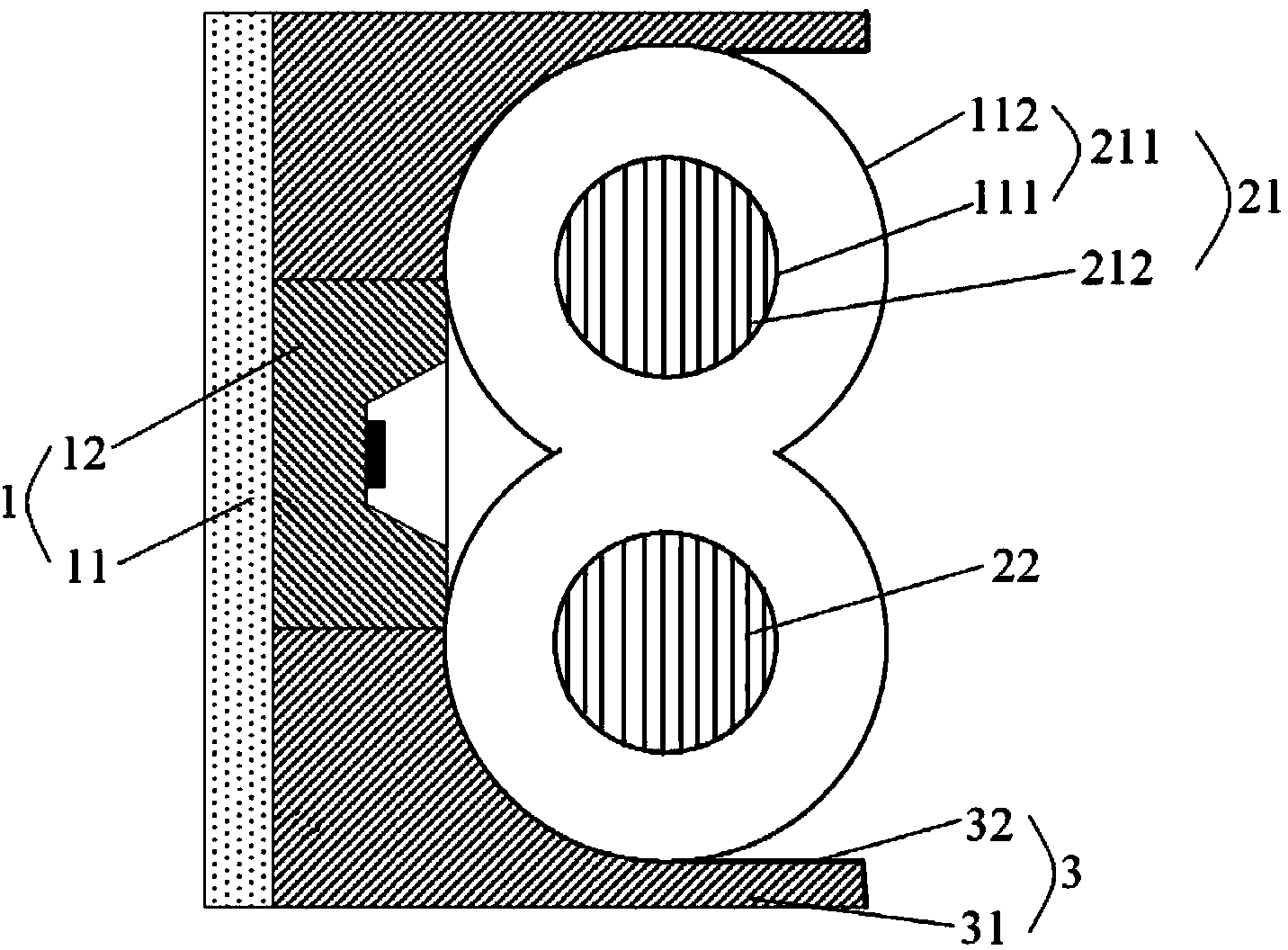 Light-emitting unit and sideward light emitting type liquid crystal display with light-emitting unit