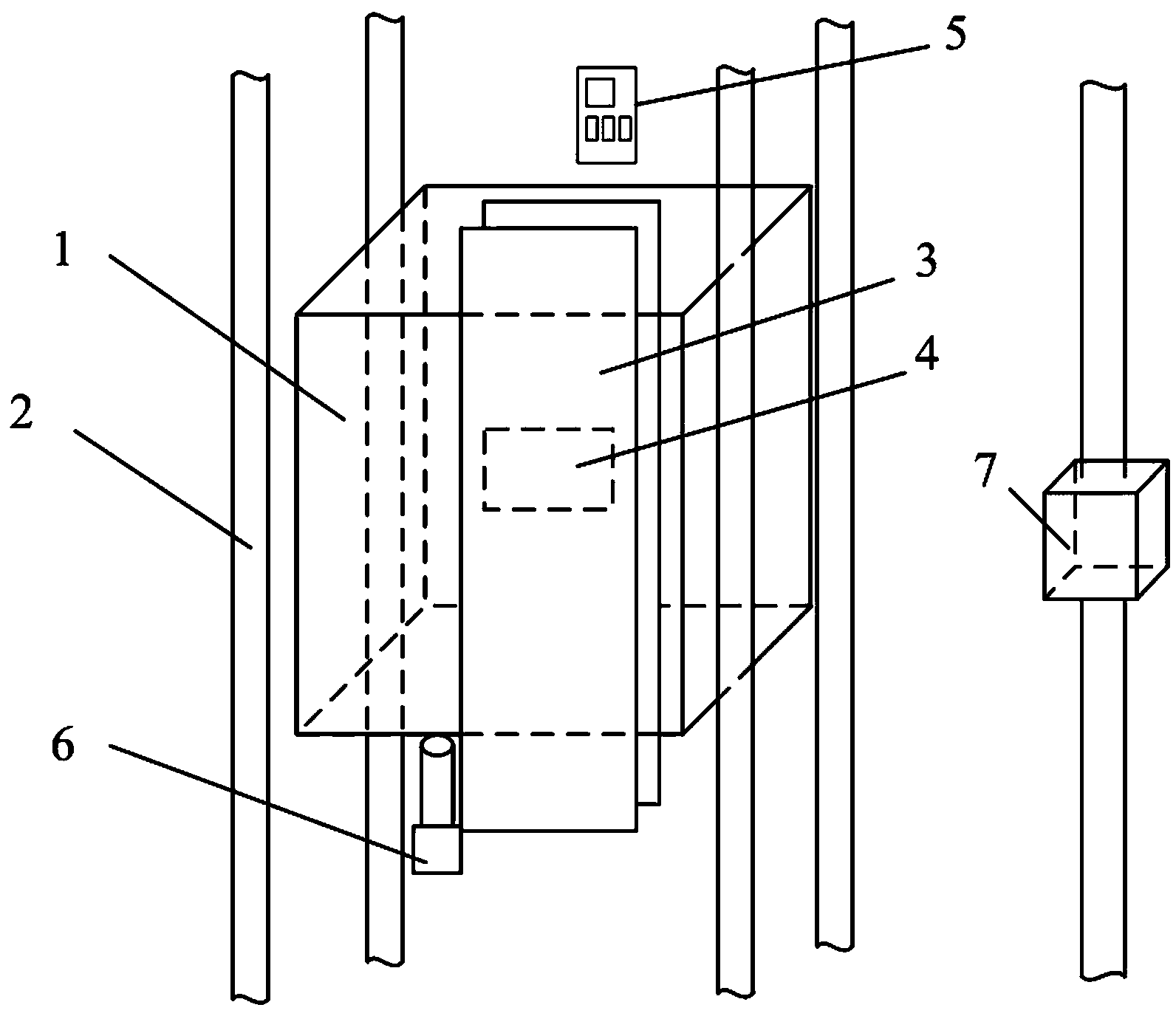 Emergency braking device for elevator