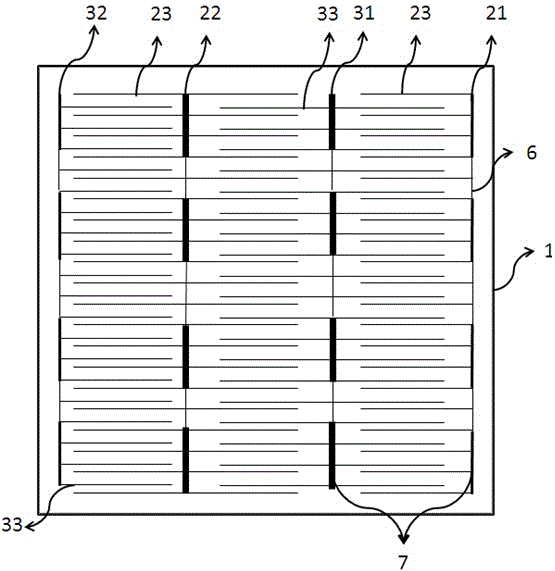 Interdigitated electrode for solar cell