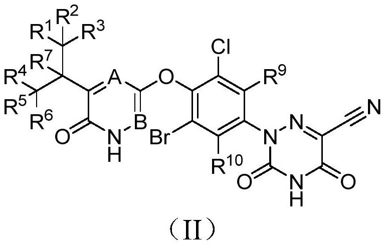 Halogen-substituted phenyl ether compound and application thereof