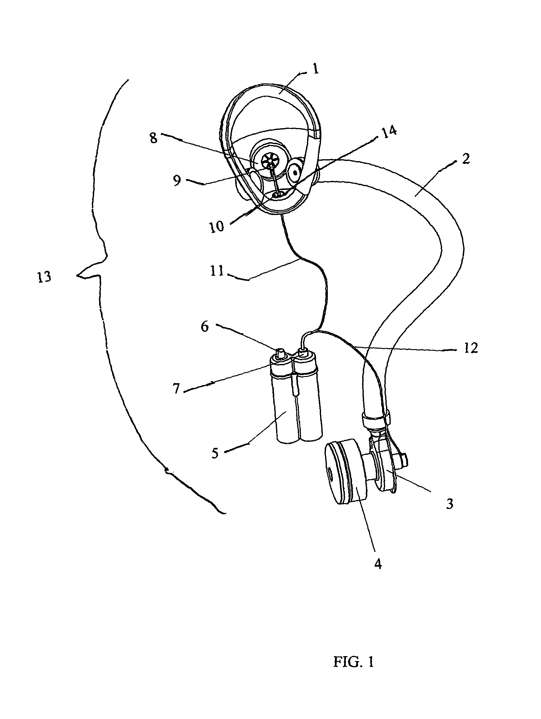 Breath responsive filter blower respirator system