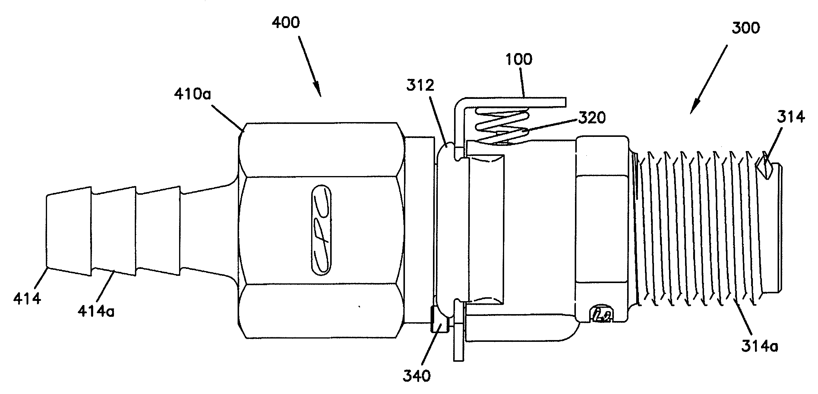 Coupling with Latch Mechanism