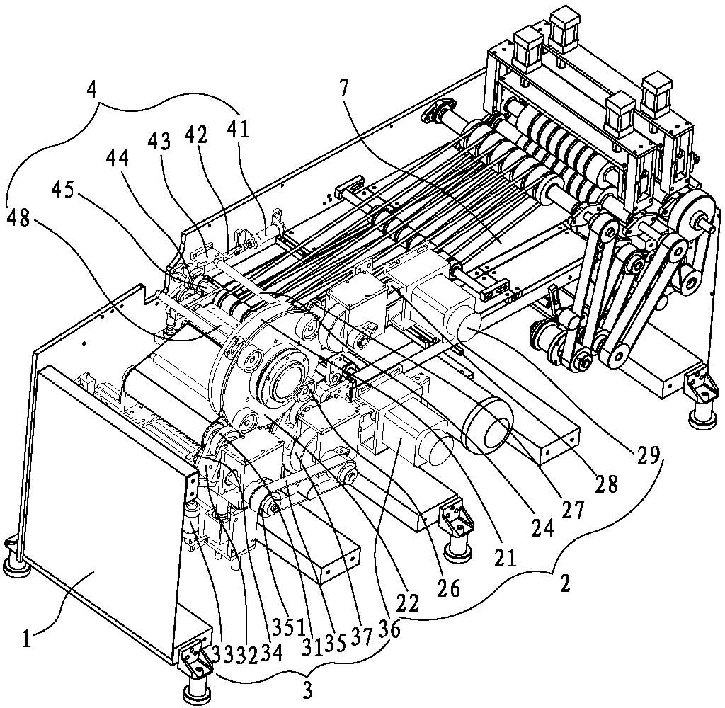 Separated roll-up device for plastic bags