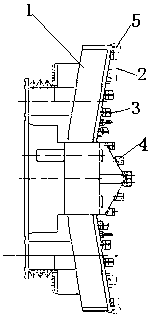 Concave cutter of slurry balance tube push bench