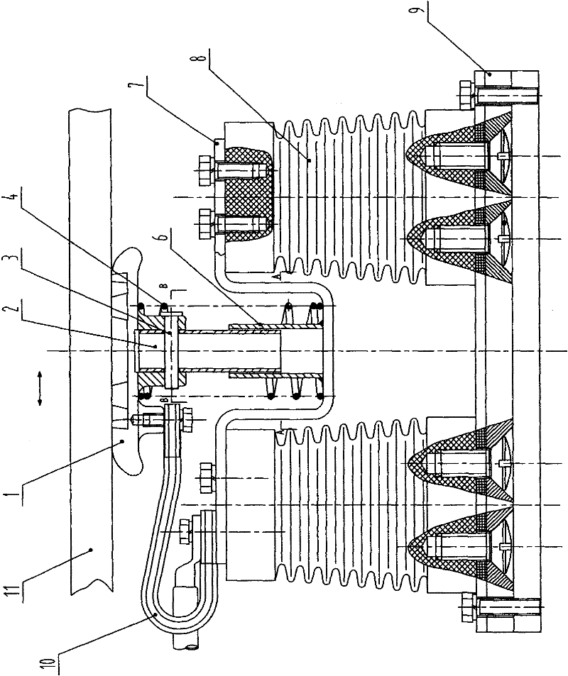 High-voltage slide shoe for excavators