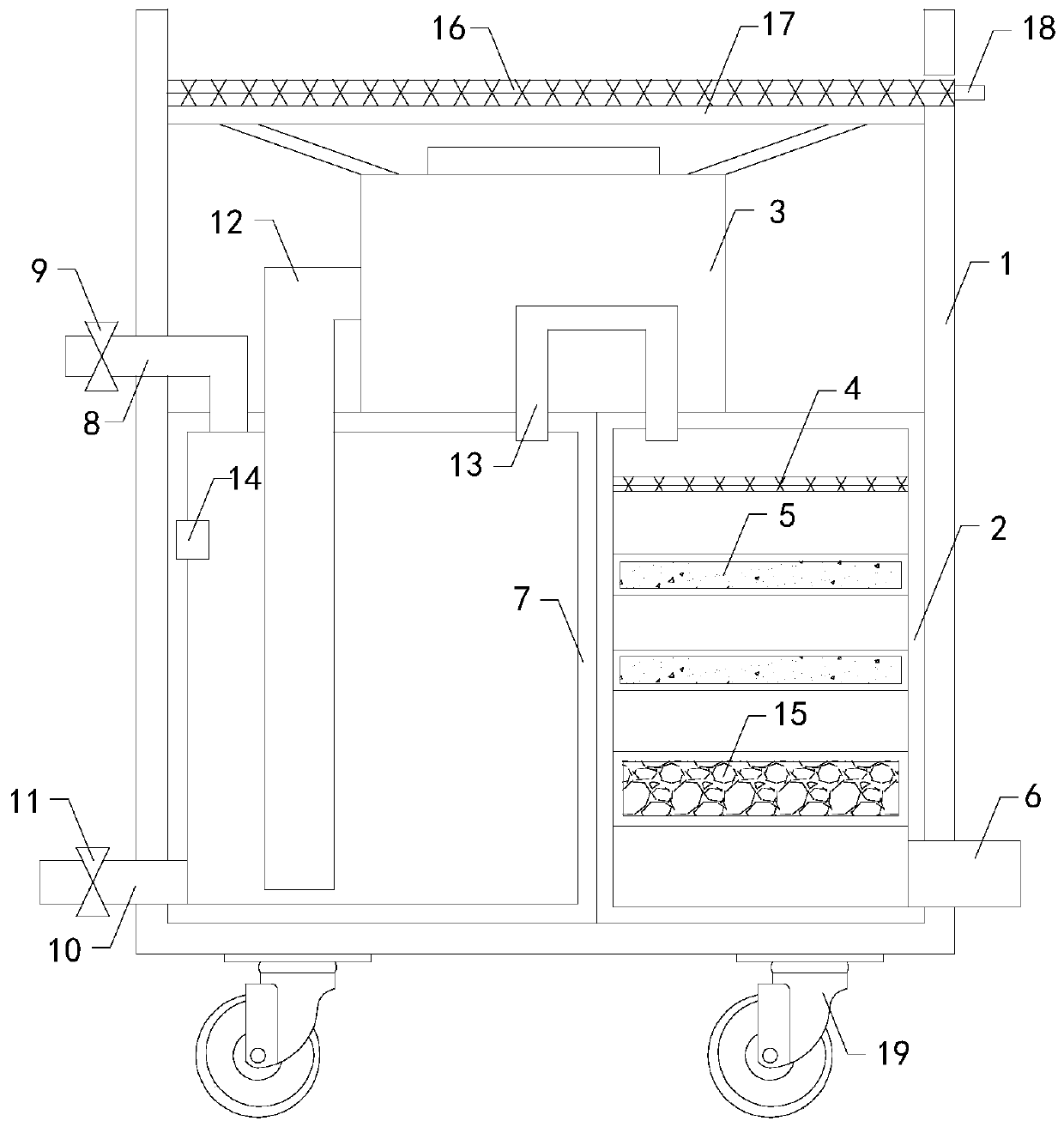 Air purifying device used for housing renovation