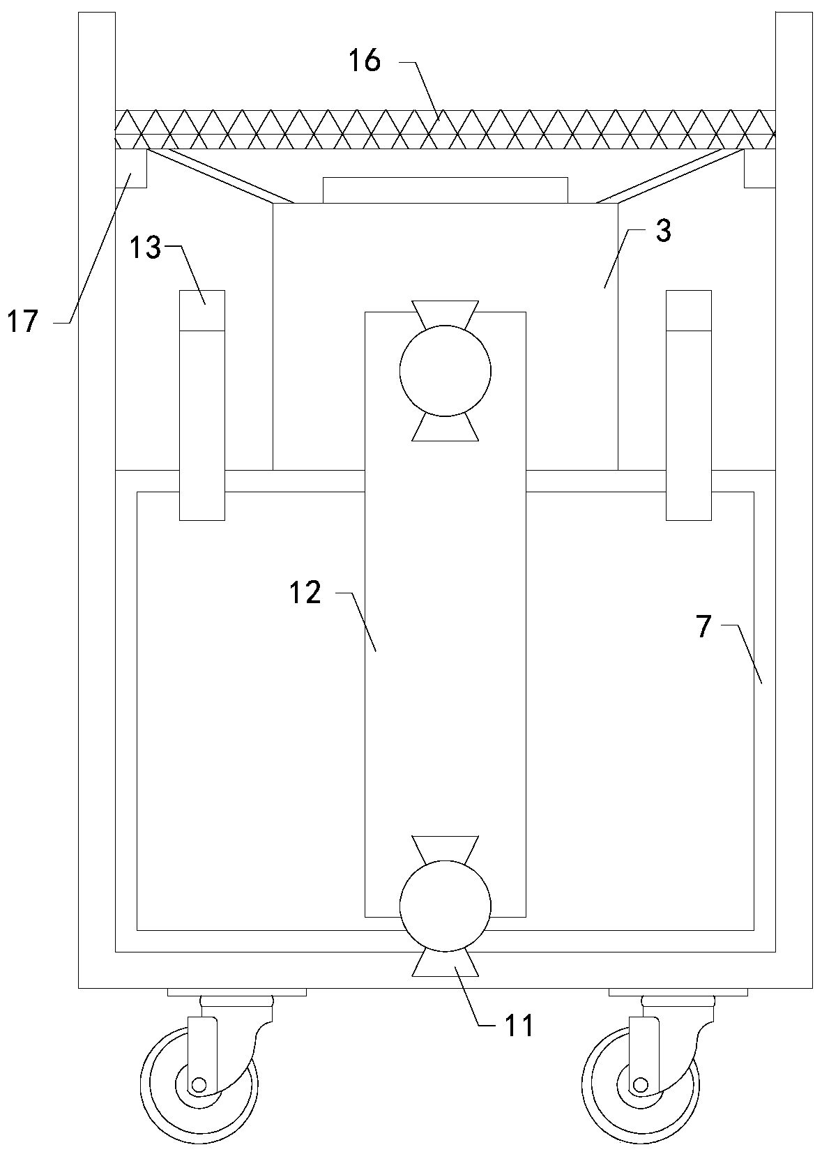 Air purifying device used for housing renovation