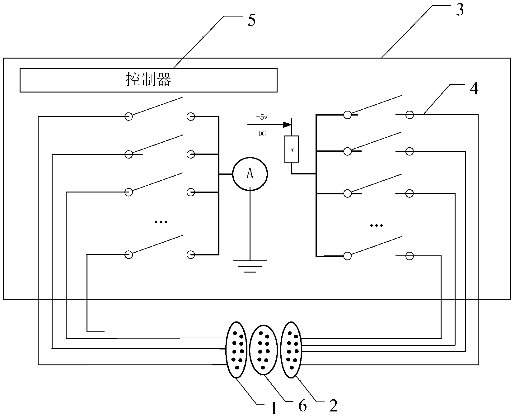 Continuity test device and continuity test method of airborne cable