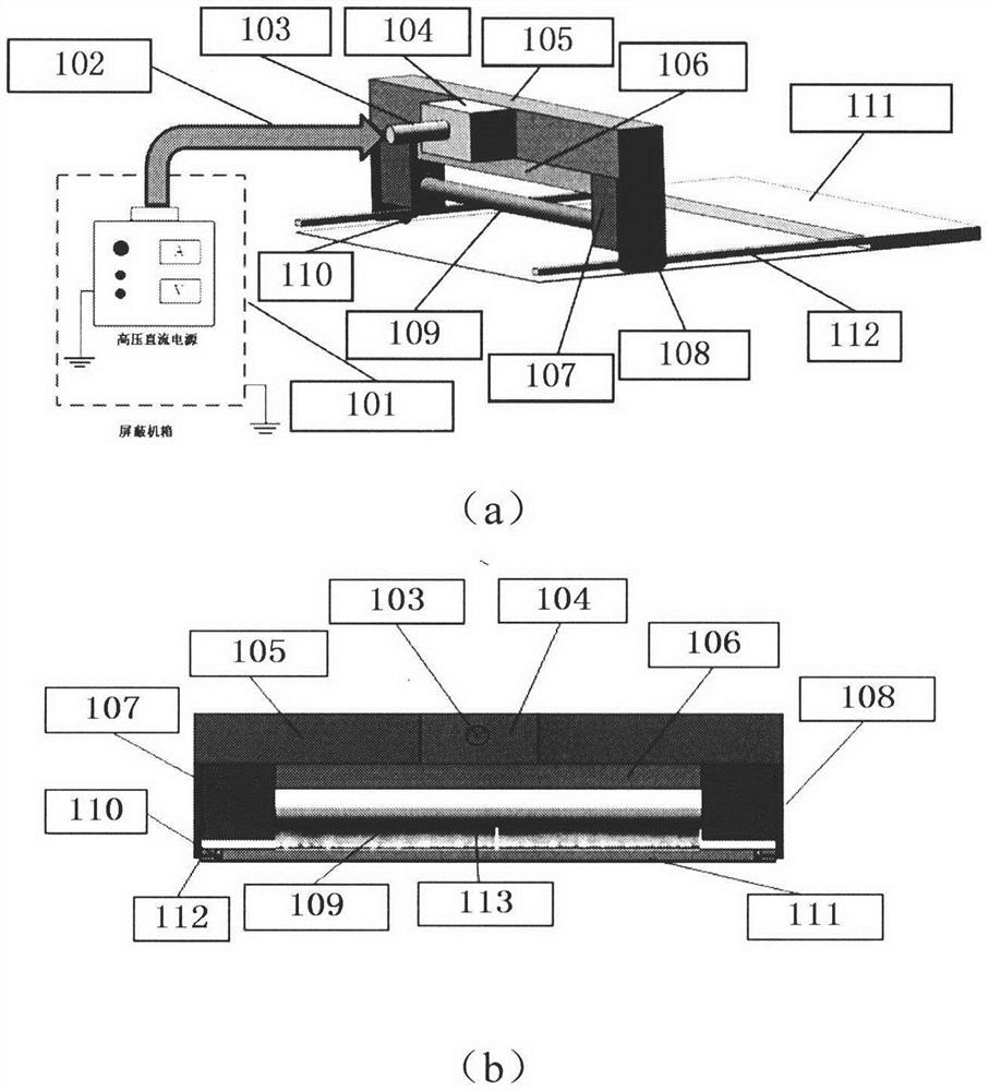 Device and method for improving bonding performance of polyimide substrate actuator by using low-temperature plasma