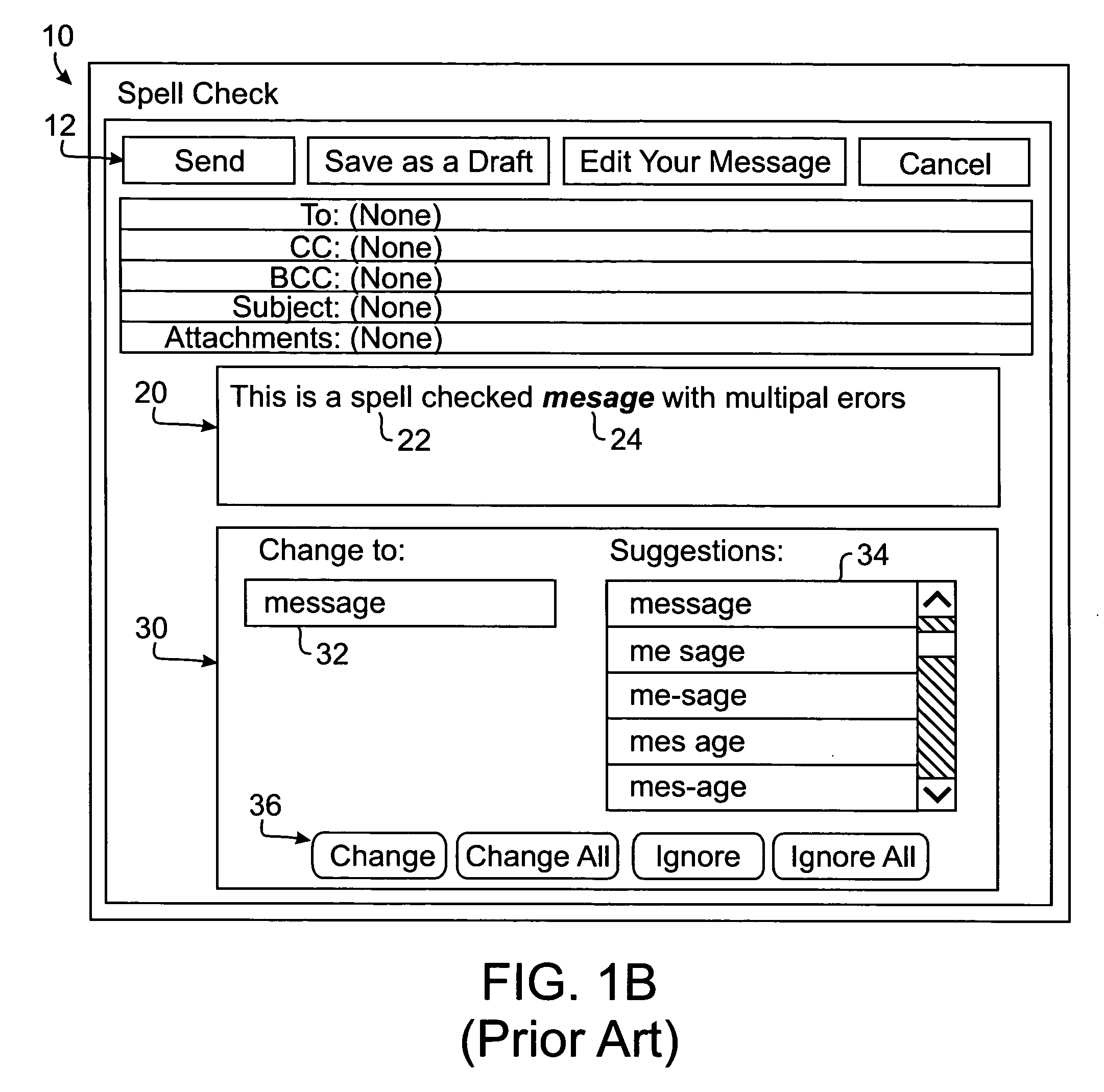 Routine and interface for correcting electronic text