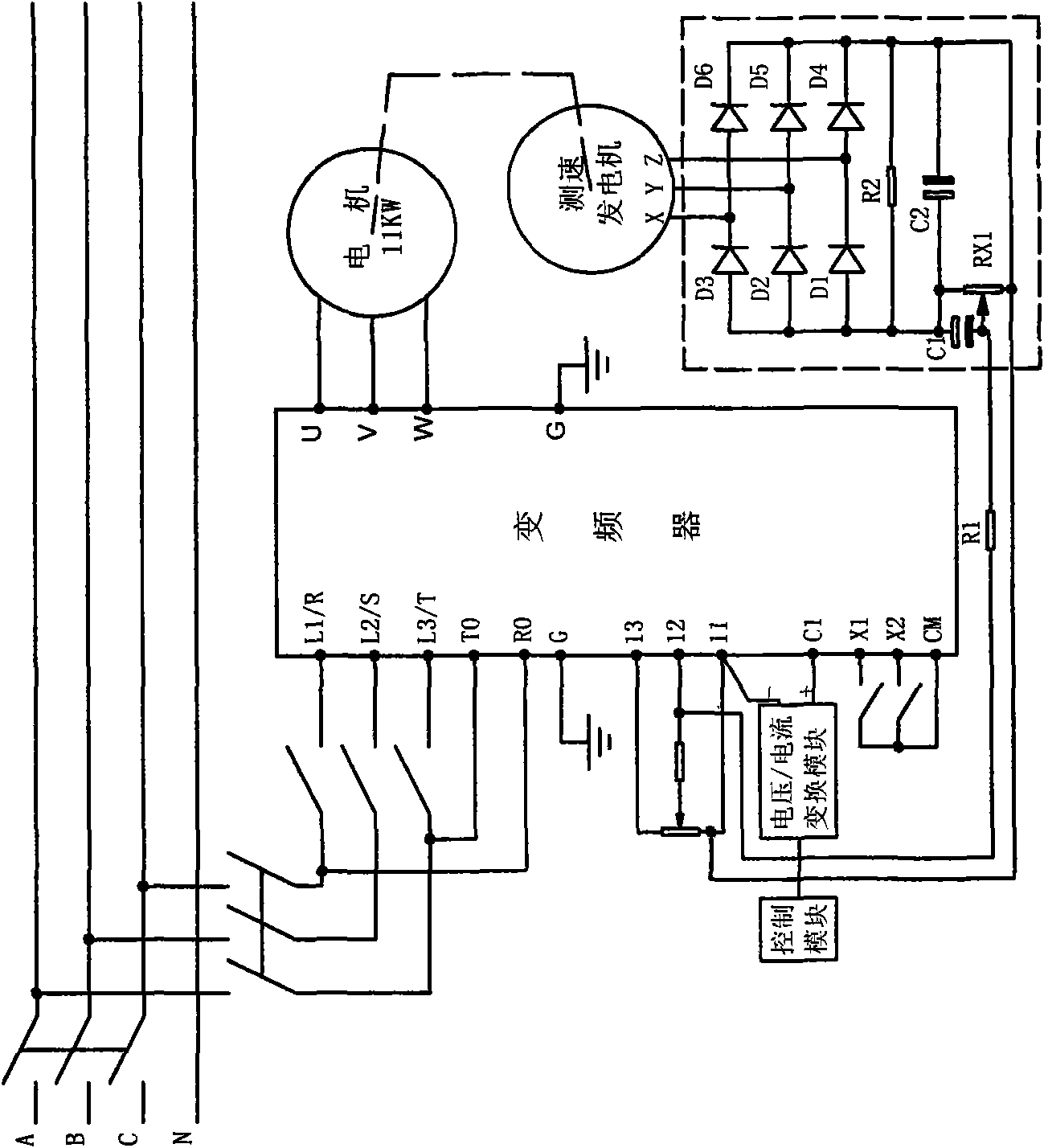 Movable span lifting device of vertical lift balance bridge