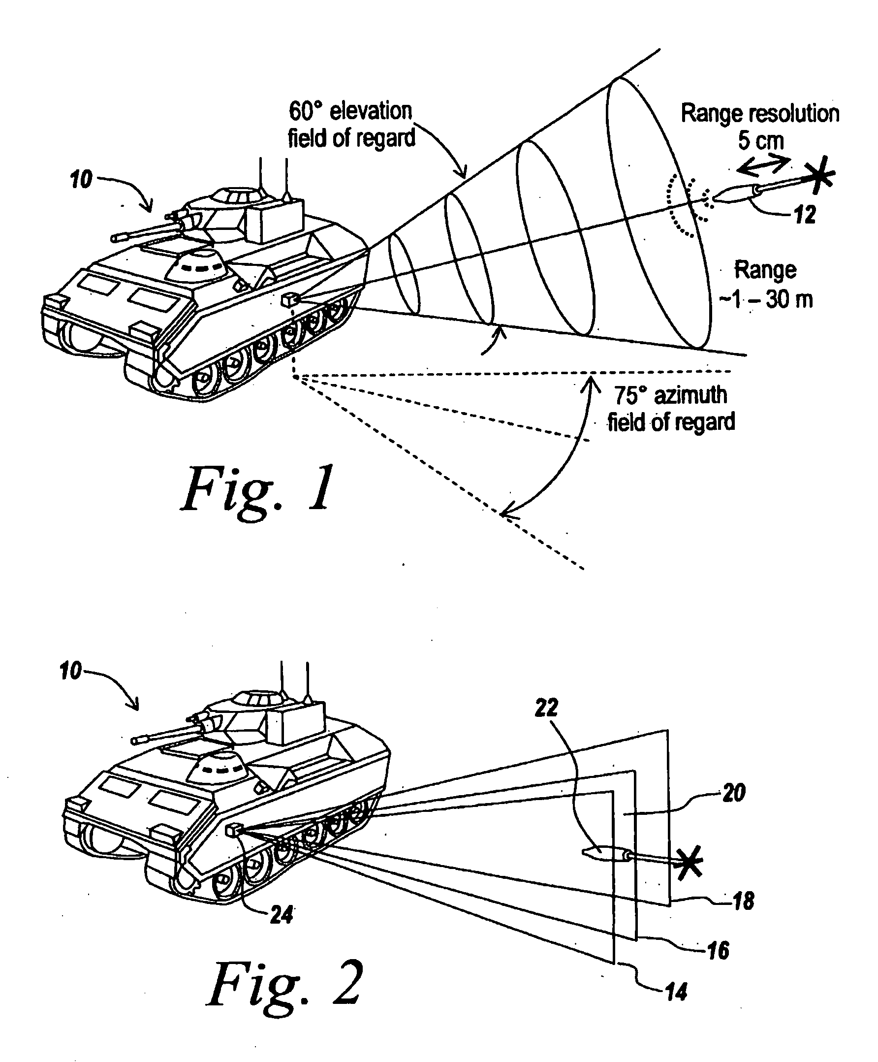 Polyspectral Rangefinder for Close-In Target Ranging and Identification of Incoming Threats