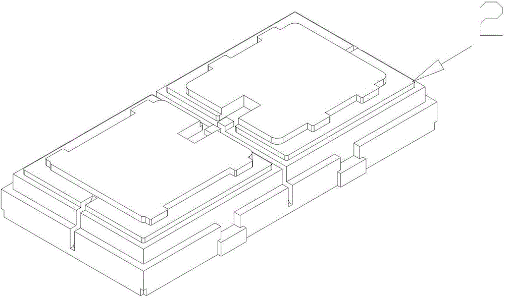 V-method model casting process for casting household appliance base