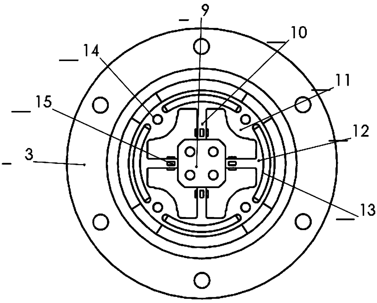 Special working robot multi-dimensional force sensor