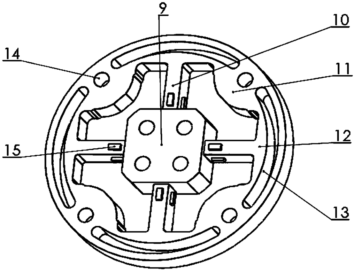 Special working robot multi-dimensional force sensor