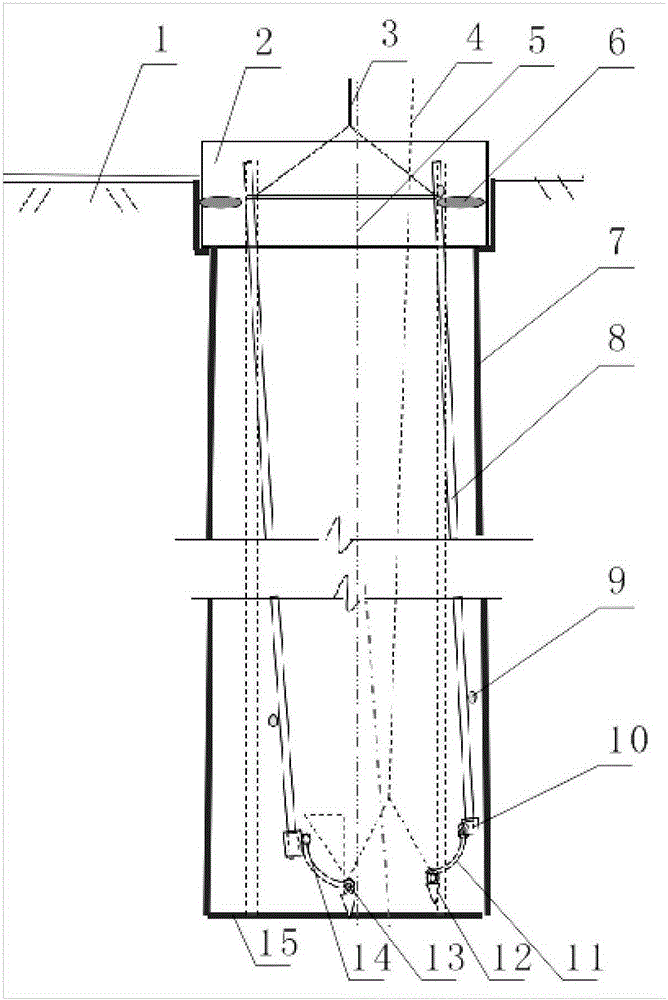 A method for adjusting the verticality of steel cages of cast-in-place piles for transmission tower foundations