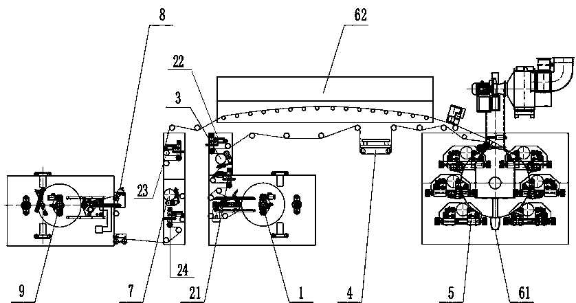 A satellite flexographic printing machine for tipping paper printing and its printing process