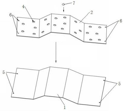 Hole making method for porous similar skin part