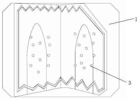 Hole making method for porous similar skin part