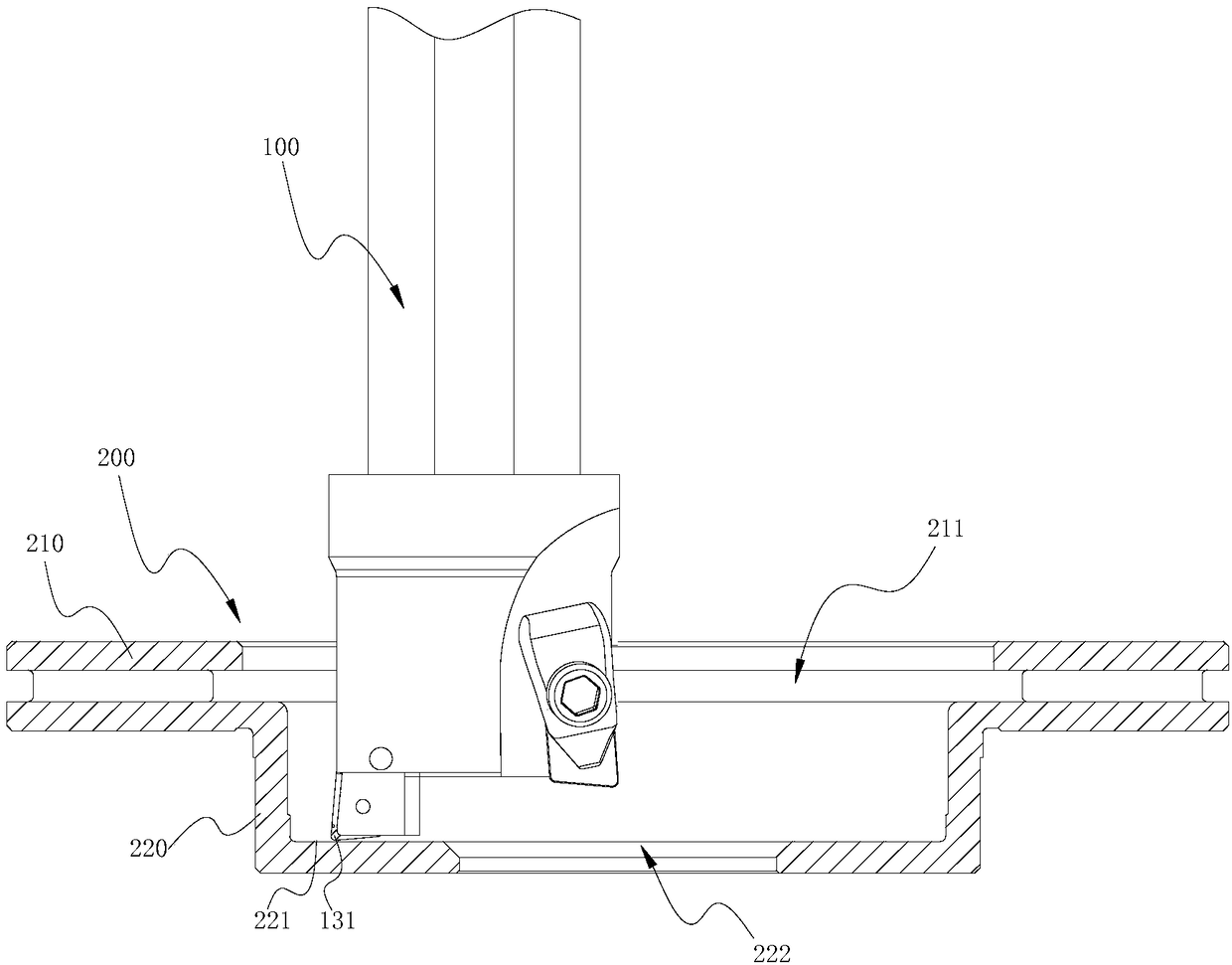 Multipurpose lathe tool with axial height difference