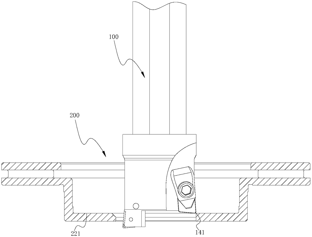 Multipurpose lathe tool with axial height difference