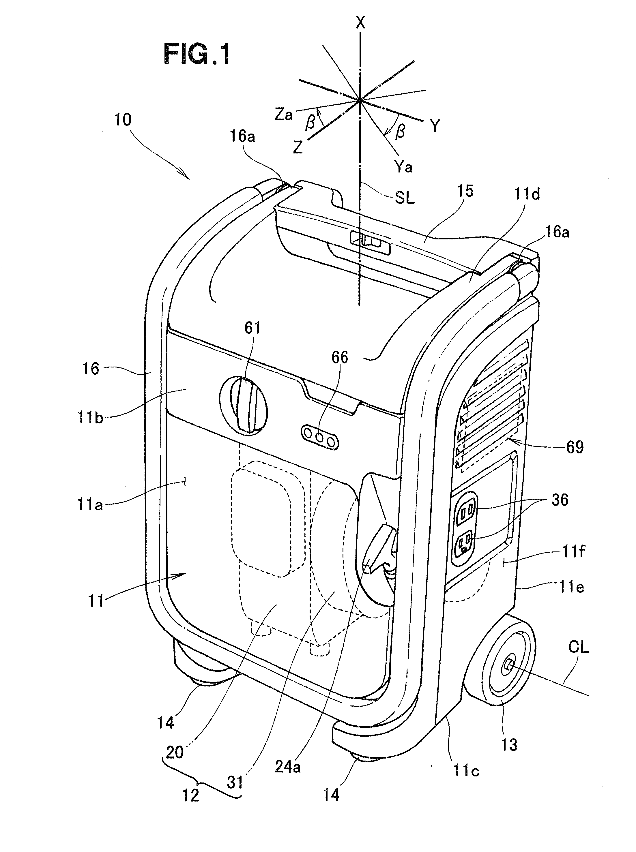 Portable working machine