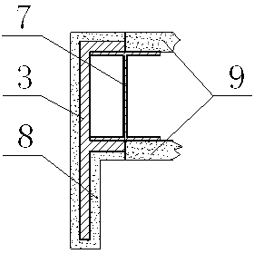 Assembling integrated type window frame for steel structure, and construction method of assembling integrated type window frame